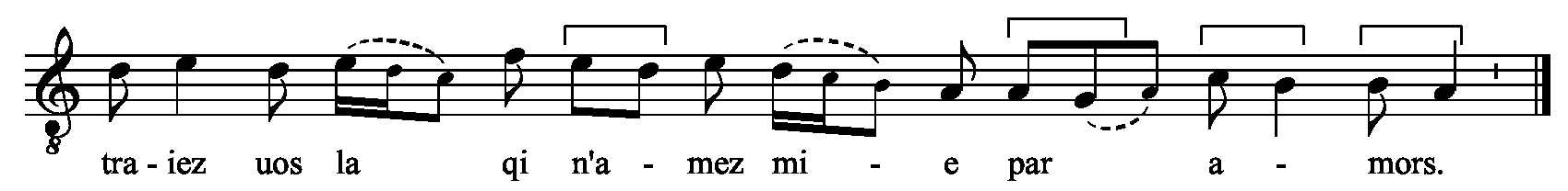 Refrain musical notation